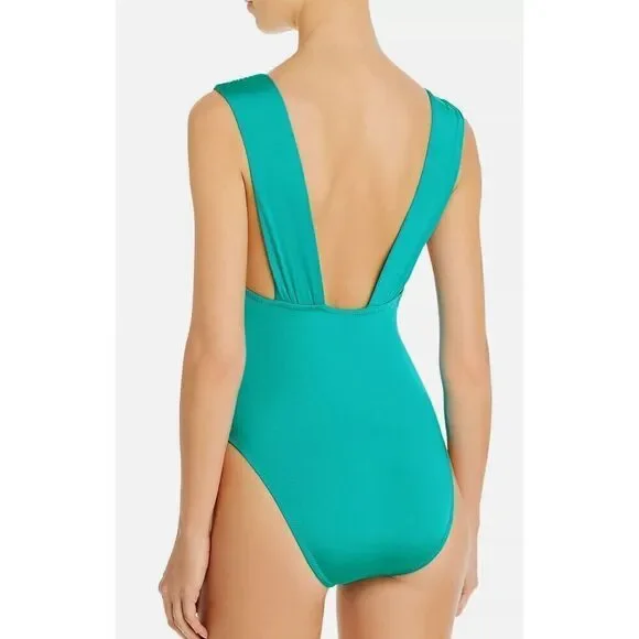 New. Trina Turk Women's Plunge Wrap Swimsuit. 10. Retails $139